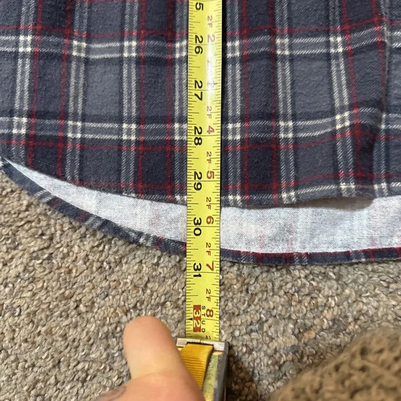 J Crew Flannel Mens Size XL 100% Cotton Premium Heavyweight Brushed Plaid Shirt‎ - Picture 6 of 9